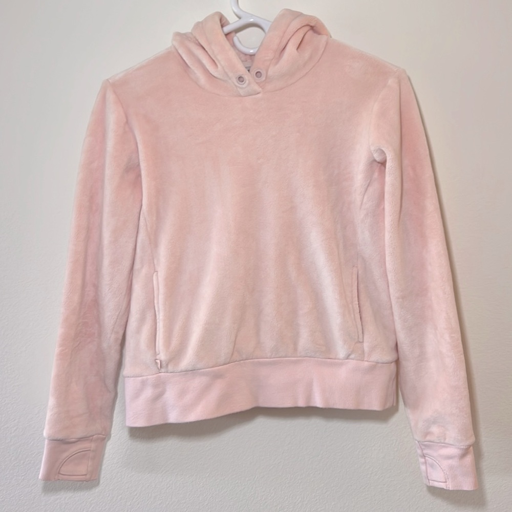 Athletic Girl pale pink super soft plush hoodie